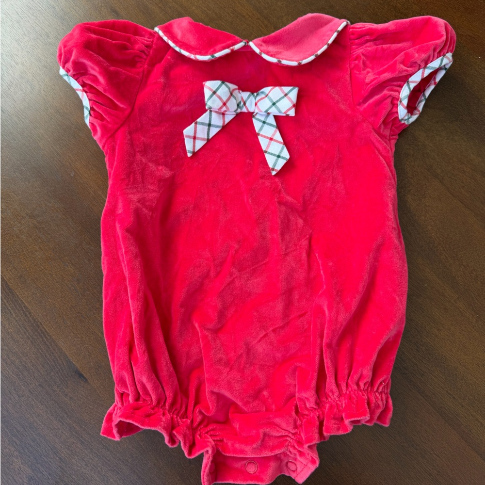 The Beaufort Bonnet Company Red Baby Outfit
